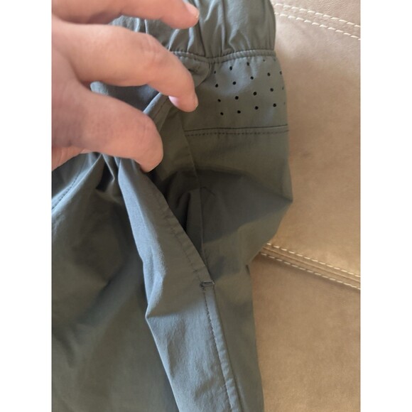 Abercrombie Fitch Shorts Men XS Green Stretch Training Active Gym Yoga - Picture 3 of 7